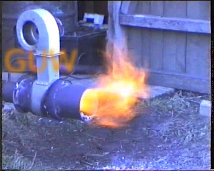 Stoker-burner on test