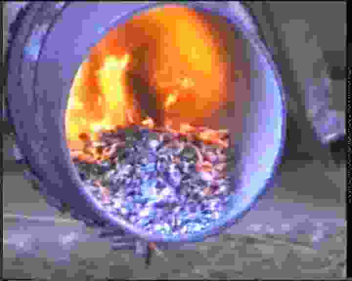 View into burner-head