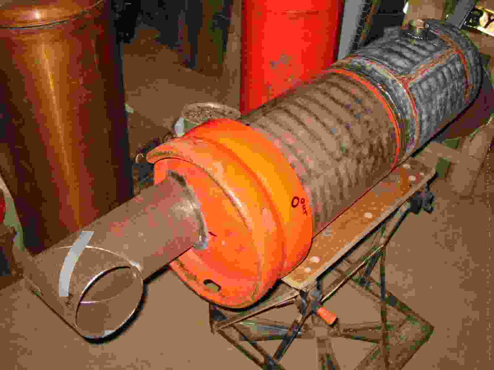 Welding the main boiler